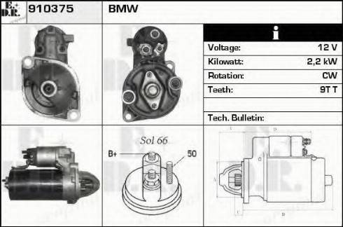 EDR 910375 - Starter - allinparts.ro