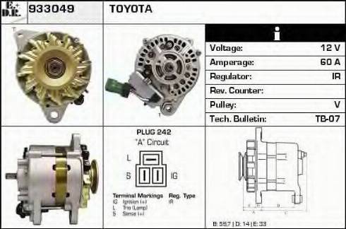 EDR 933049 - Generator / Alternator - allinparts.ro