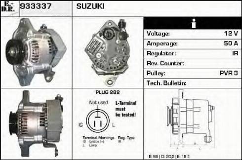 EDR 933337 - Generator / Alternator allinparts.ro