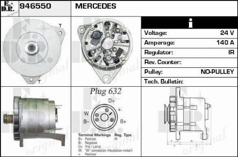 EDR 19092706 - Generator / Alternator allinparts.ro