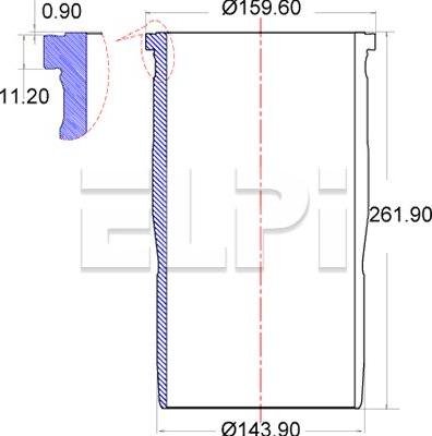 ELPI LP180 3435 - Camasa cilindru - allinparts.ro