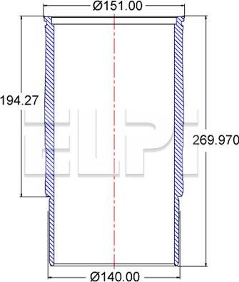 ELPI LP180 3349 - Camasa cilindru - allinparts.ro