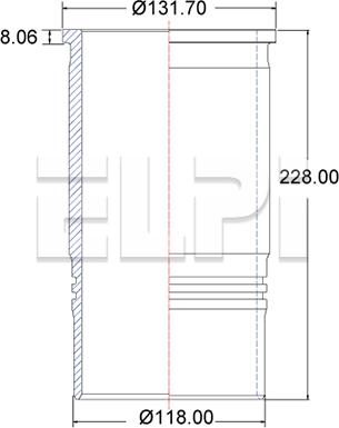 ELPI LP180 3216 - Camasa cilindru allinparts.ro