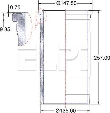 ELPI LP180 3221 - Camasa cilindru allinparts.ro