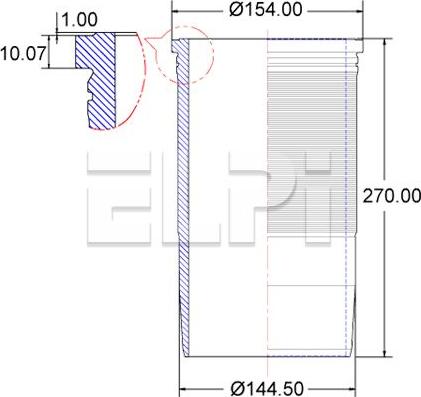ELPI LP180 2828 - Camasa cilindru allinparts.ro