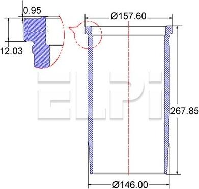 ELPI LP180 2234 - Camasa cilindru allinparts.ro