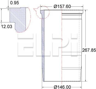 ELPI LP180 2233 - Camasa cilindru allinparts.ro