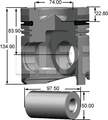 ELPI LP181 3221 STD - Piston allinparts.ro