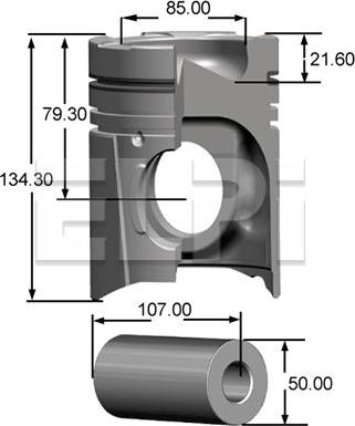 ELPI LP181 2834 STD - Piston - allinparts.ro