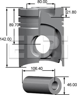 ELPI LP181 2832 STD - Piston allinparts.ro