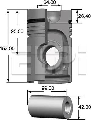 ELPI LP181 2218 STD - Piston allinparts.ro