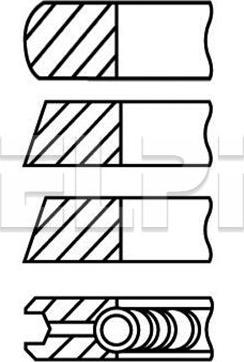 ELPI LP182 3406 STD - Set segmenti piston - allinparts.ro