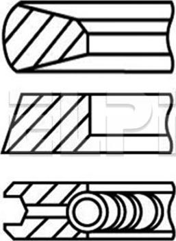 ELPI LP182 3404 STD - Set segmenti piston allinparts.ro