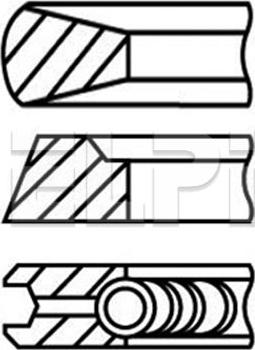 ELPI LP182 3222 STD - Set segmenti piston allinparts.ro