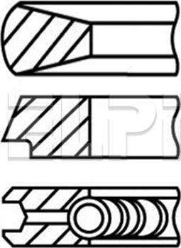 ELPI LP182 2826 STD - Set segmenti piston allinparts.ro
