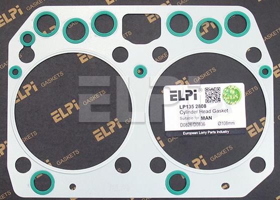 ELPI LP135 2808 - Garnitura, chiulasa allinparts.ro