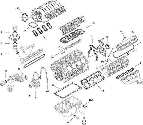 Elring LS Gen IV L77 - Set garnituri complet, motor - allinparts.ro