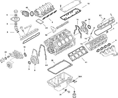 Elring LS Gen IV LS3 - Set garnituri complet, motor allinparts.ro