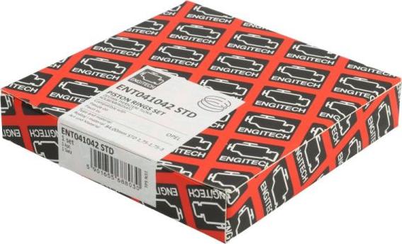ENGITECH ENT041042 STD - Set segmenti piston - allinparts.ro