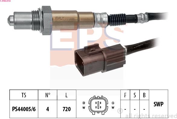 EPS 1.998.018 - Sonda Lambda - allinparts.ro
