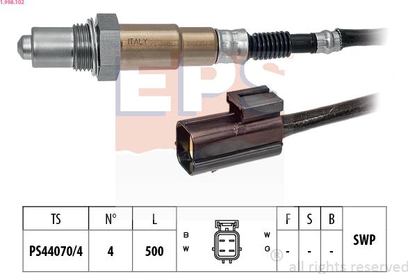 EPS 1.998.102 - Sonda Lambda - allinparts.ro