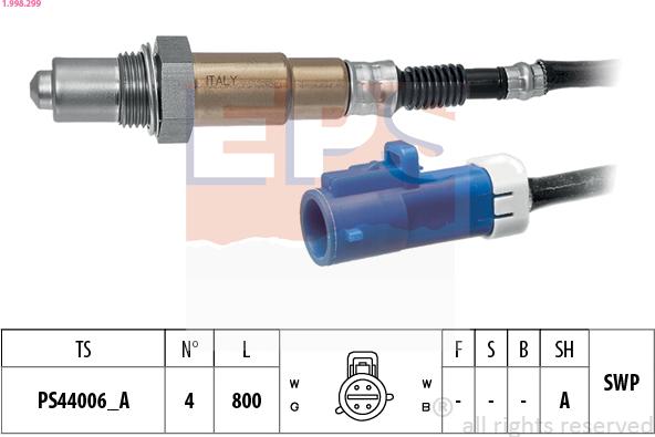 EPS 1.998.299 - Sonda Lambda allinparts.ro