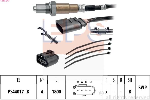 EPS 1.998.247 - Sonda Lambda - allinparts.ro
