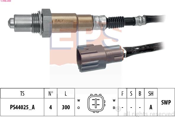 EPS 1.998.269 - Sonda Lambda allinparts.ro