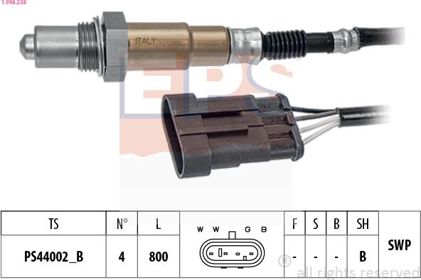 EPS 1.998.238 - Sonda Lambda allinparts.ro
