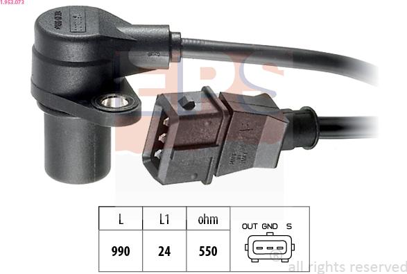 EPS 1.953.073 - Senzor impulsuri, arbore cotit - allinparts.ro