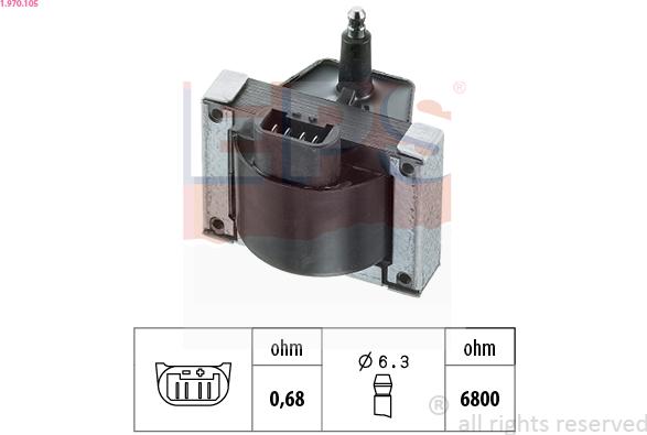 EPS 1.970.105 - Bobina de inductie - allinparts.ro