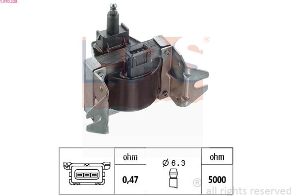 EPS 1.970.228 - Bobina de inductie - allinparts.ro