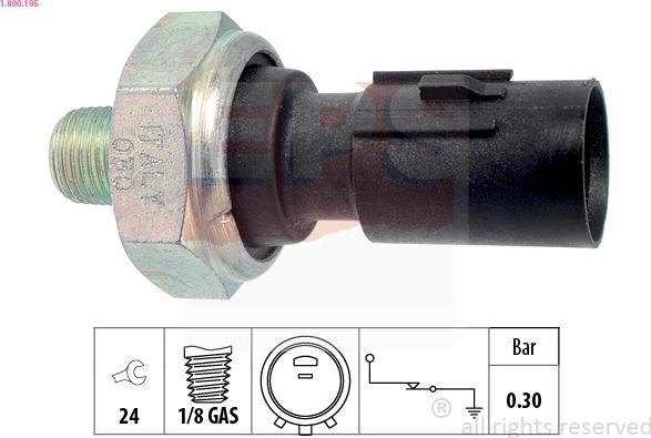 EPS 1.800.195 - Senzor,presiune ulei allinparts.ro