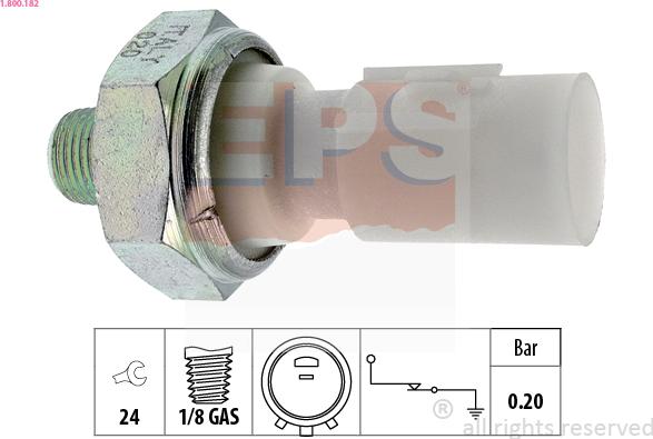 EPS 1.800.182 - Senzor,presiune ulei allinparts.ro