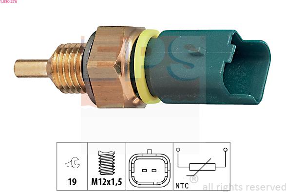 EPS 1.830.276 - Senzor,temperatura lichid de racire allinparts.ro