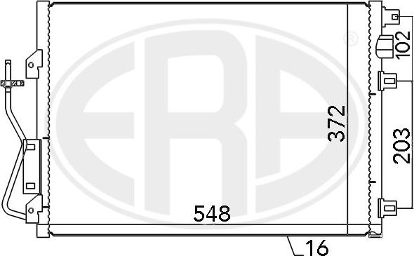 ERA 667038 - Condensator, climatizare allinparts.ro