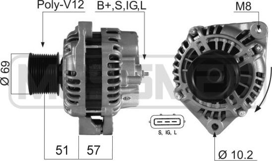 ERA 210341 - Generator / Alternator allinparts.ro