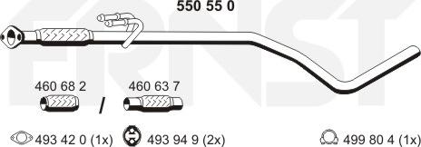 ERNST 550550 - Racord evacuare - allinparts.ro
