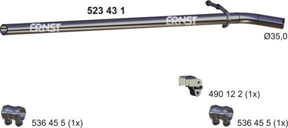 ERNST 523431 - Racord evacuare - allinparts.ro