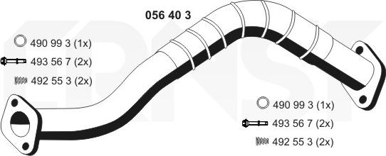 ERNST 056403 - Racord evacuare - allinparts.ro