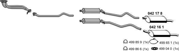 ERNST 050947 - Sistem de esapament allinparts.ro