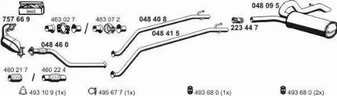 ERNST 100444 - Sistem de esapament - allinparts.ro