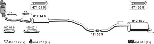 ERNST 050647 - Sistem de esapament - allinparts.ro