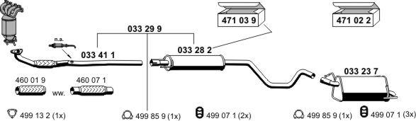 ERNST 050660 - Sistem de esapament - allinparts.ro