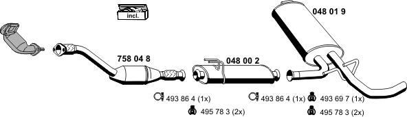 ERNST 170094 - Sistem de esapament allinparts.ro