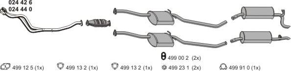 ERNST 050110 - Sistem de esapament - allinparts.ro