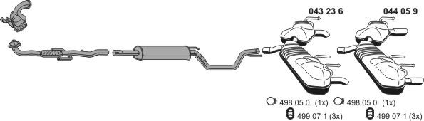 ERNST 050892 - Sistem de esapament - allinparts.ro