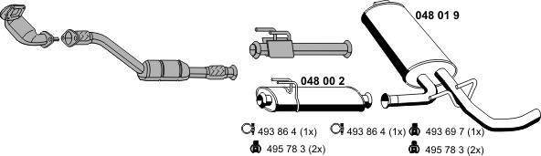ERNST 050845 - Sistem de esapament allinparts.ro