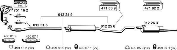 ERNST 050836 - Sistem de esapament - allinparts.ro