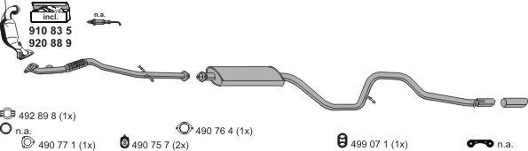 ERNST 051104 - Sistem de esapament - allinparts.ro